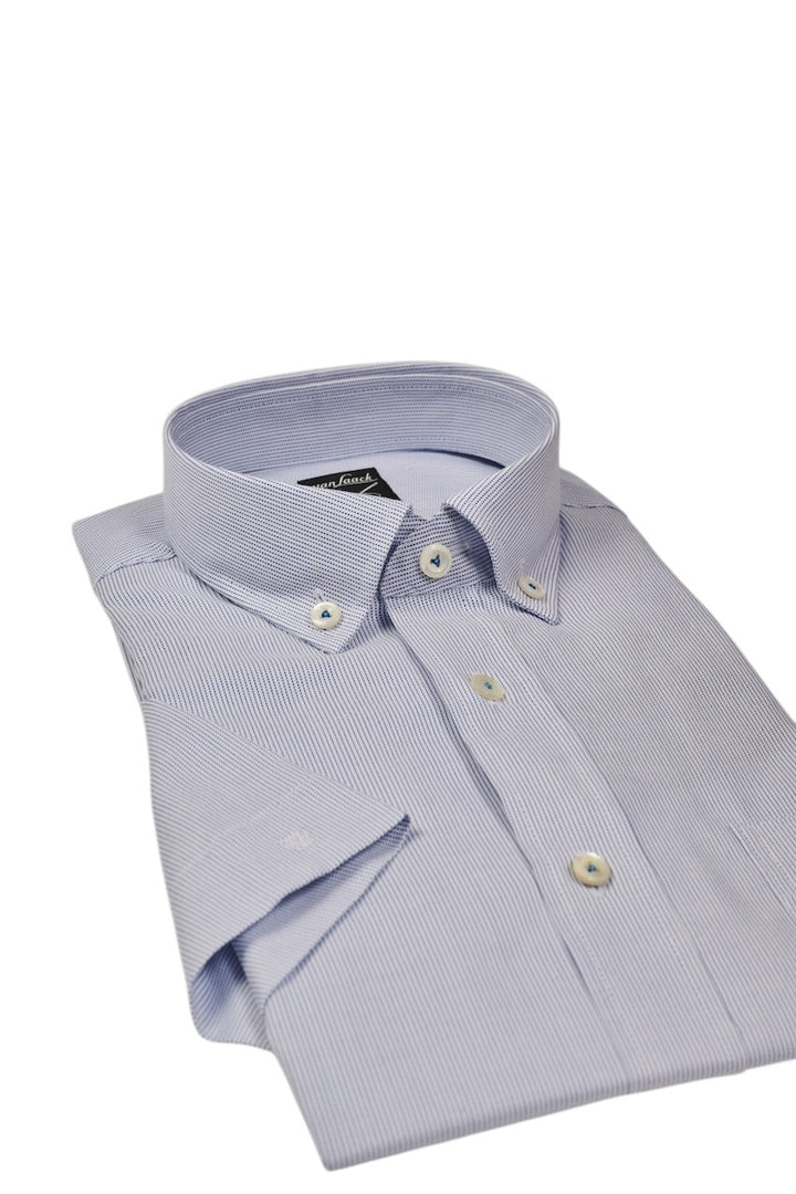 Van Laack Men hemd korte mouwen heren blauw Roy 161647 007 ROY-S-TF