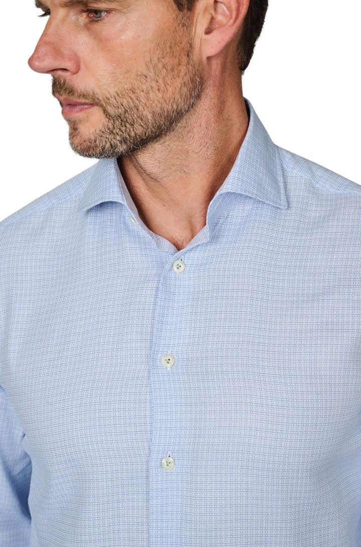 Van Laack Men hemd lange mouwen heren blauw  RIVARA-LTF 151957 007