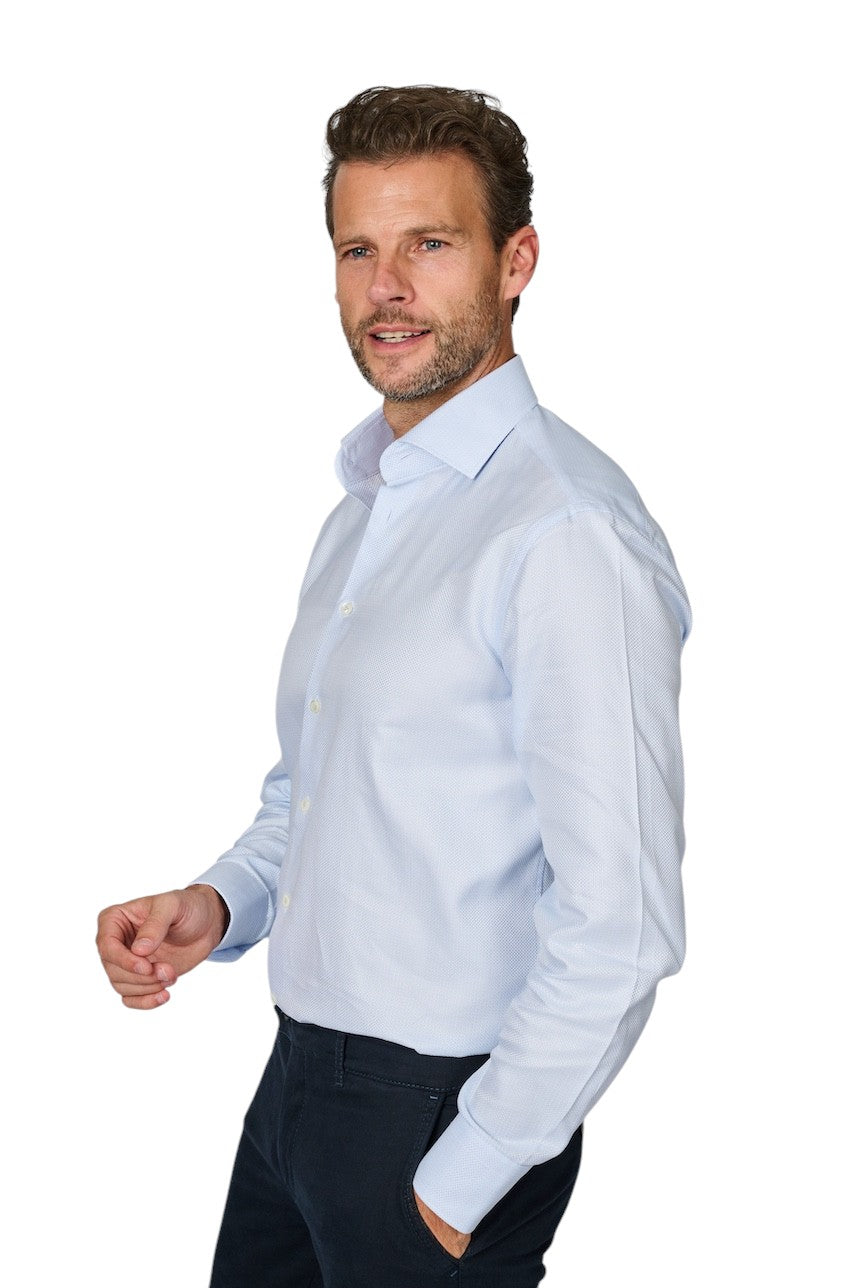 Van Laack Men hemd lange mouwen heren licht blauw 151092 710 RIVARA-TF
