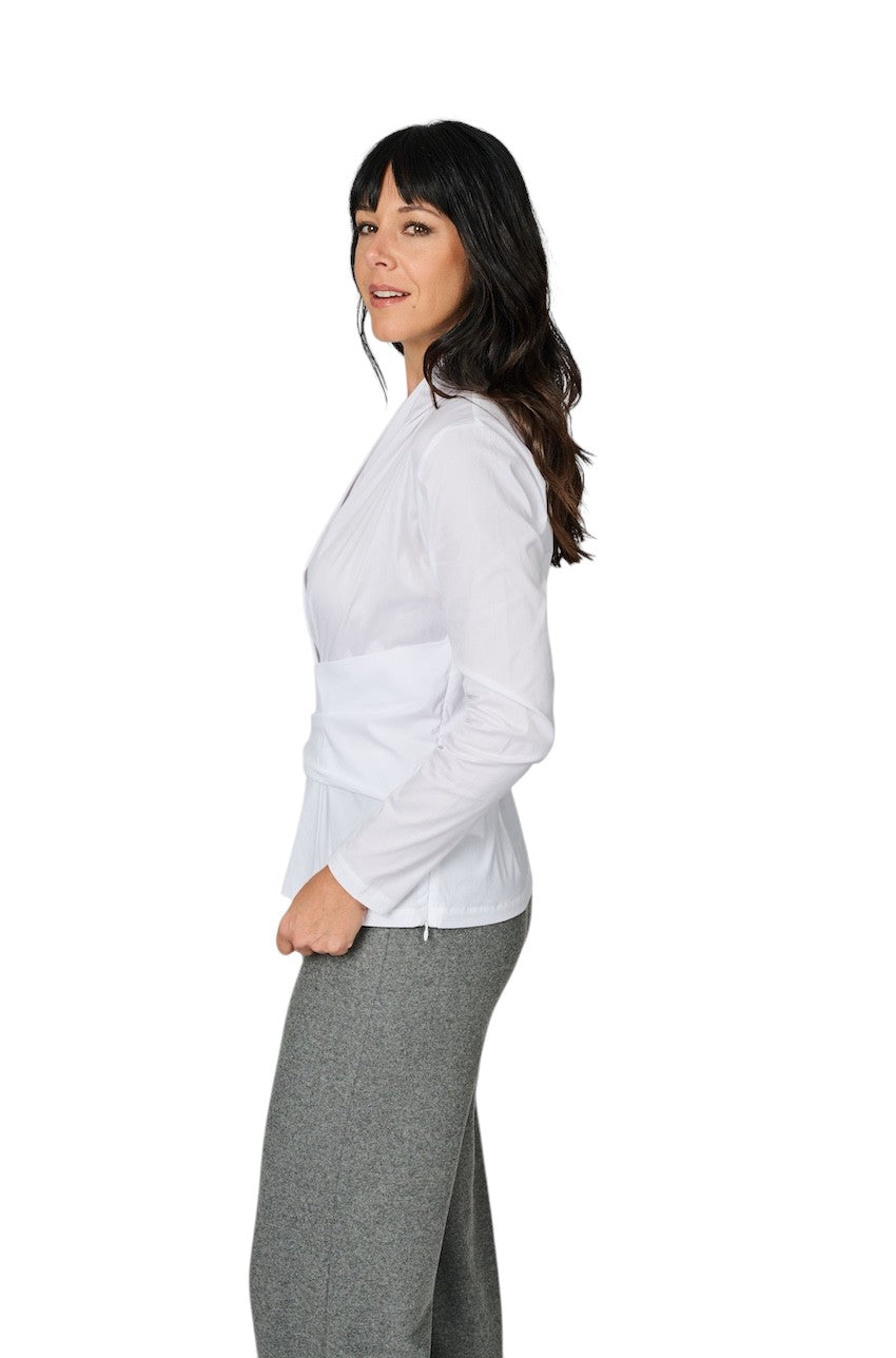 Van Laack Women blouse lange mouwen dames wit Donika-XX 150293 000