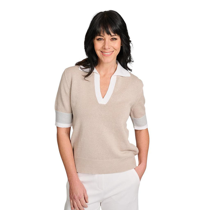 anneclaire-polo-shirt-dames-taupe-d1514-317-151